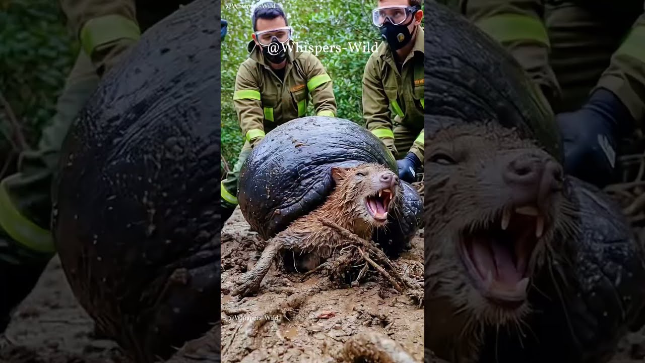 Wild Animal Stuck With Giant Snail Rescue Team Rushes In Animalrescue Wildliferescue