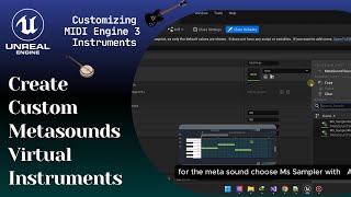 Unreal Engine: Create Custom Virtual Instruments  | MidiEngine 3.4 | Procedural Music