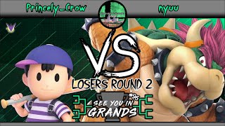 See You in Grands #96 - LR2 - Princely_Crow (Greninja, Ness) vs nyuu (Bowser)