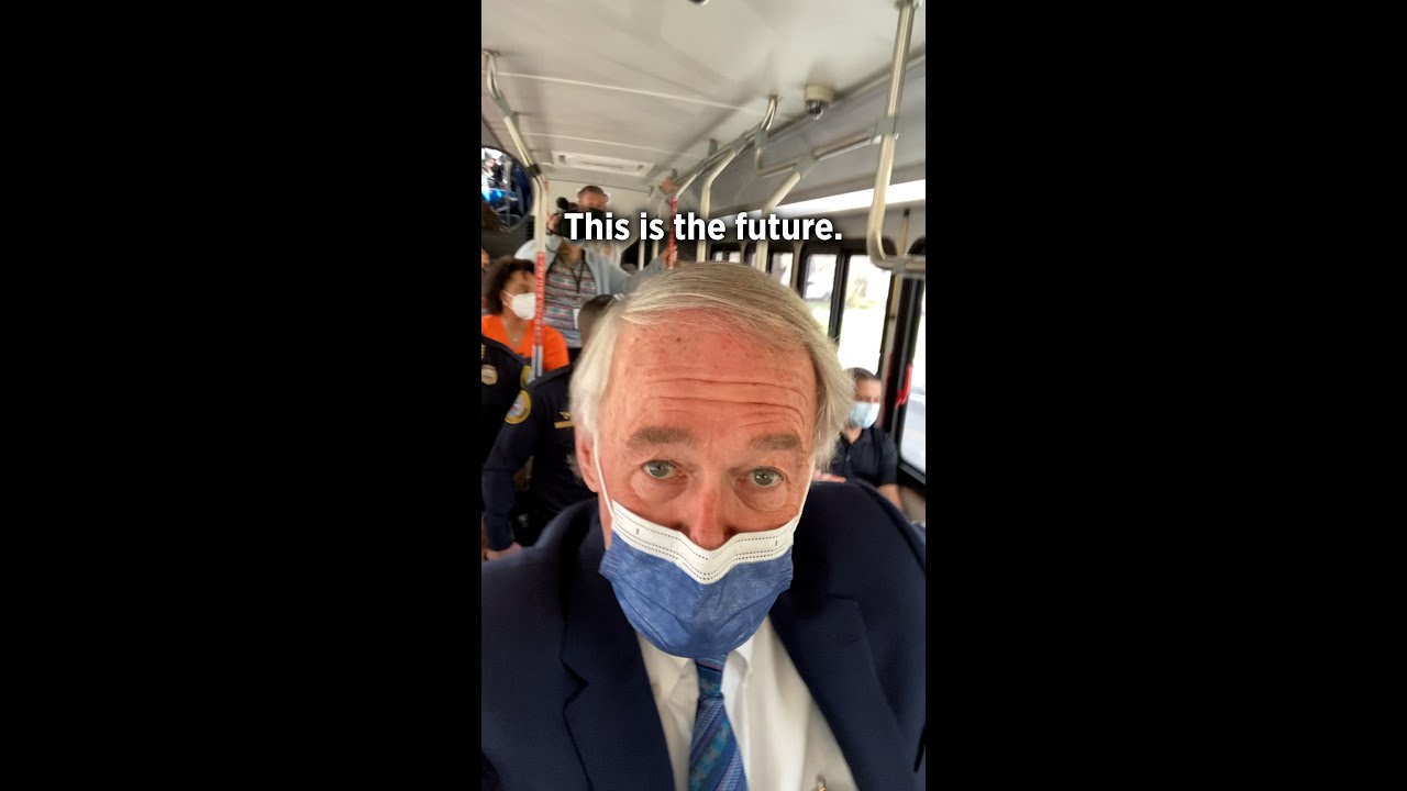 Buses in the Merrimack Valley are FAREFREE! Ed Markey Rides Free from