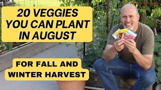 20 Veggies You can Plant in August for Fall and Winter Harvest