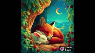 Malen nach zahlen Fuchs bei Nacht