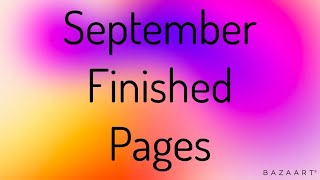 September Finished pages
