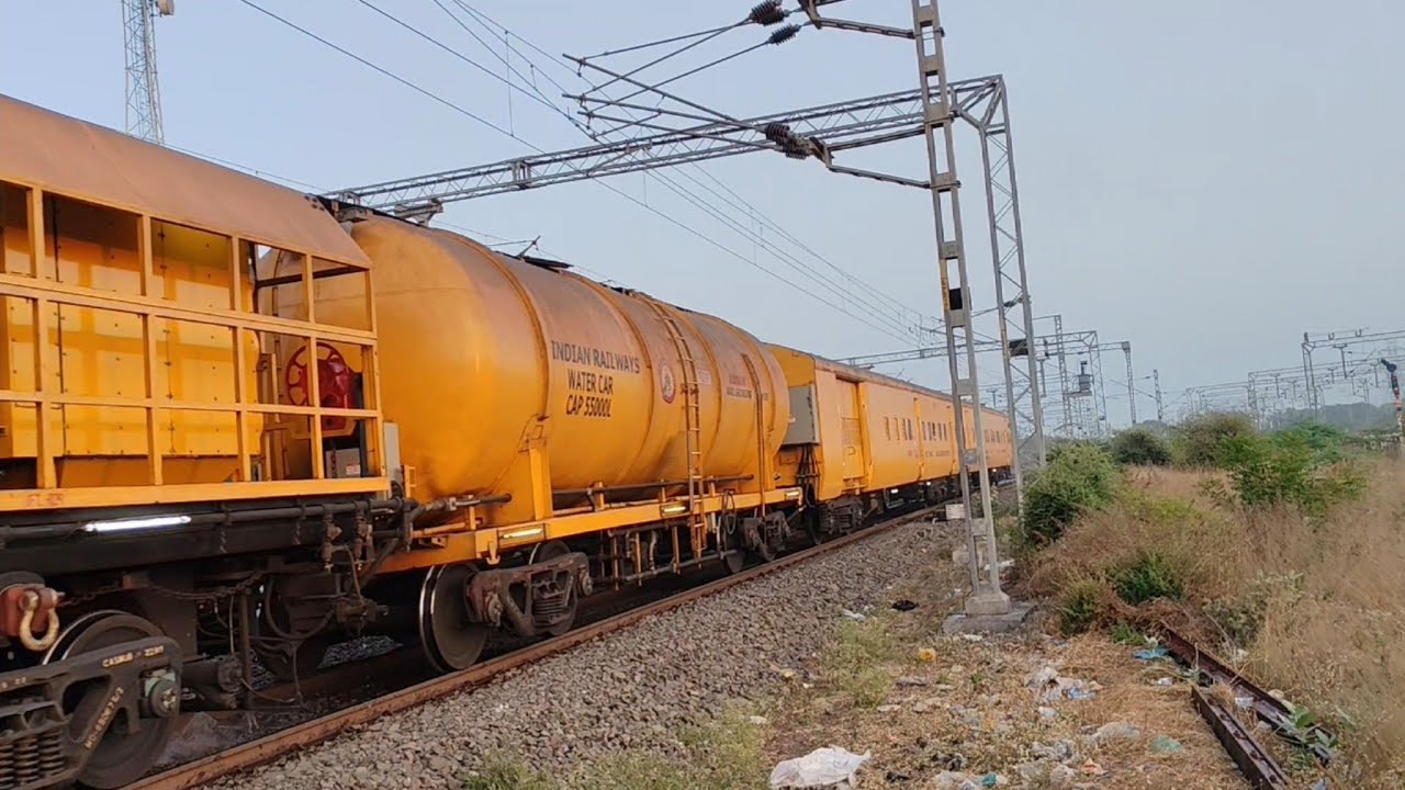 LORAM Rail Grinding Machine At Hotgi Junction