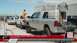 Brentwood distributes recycled water for irrigation