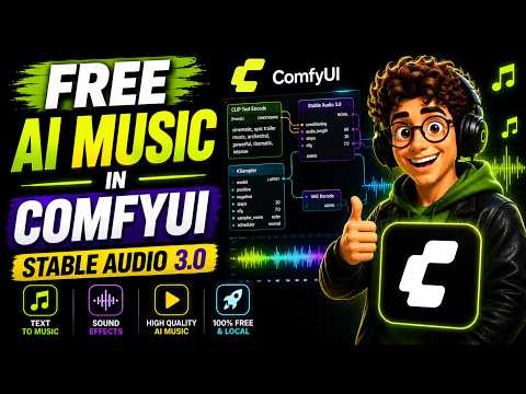 FREE AI Music in ComfyUI! Stable Audio 3.0 Text to Music