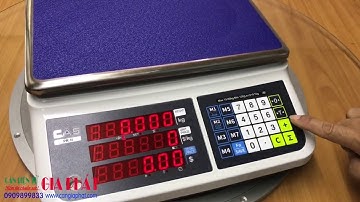 Cân điện tử Cas PR II 15kg 30kg, cân tính tiền siêu thị, cân điện tử bán hàng