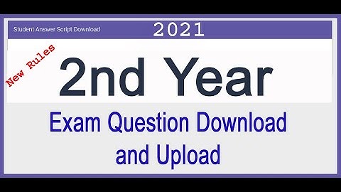 UGB Part – 2 / 1 Question Paper Download and Answer Script Upload