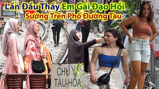 Vòng Quanh Phố Cổ Đường Tàu Hà Nội Chiều Tươi Đẹp - Hanoi Train Street