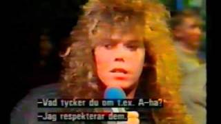 Joey Tempest interview in 1987