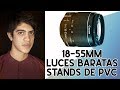 SESIÓN DE FOTOS PROFESIONAL CON 18-55mm 😱EN ESTUDIO CON LUCES BARATAS Y TRIPODE DE PVC!!