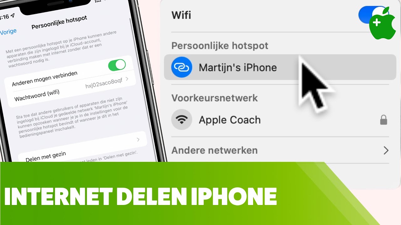 iPhone internet delen via persoonlijke hotspot - YouTube Iphone Internet Delen Via Persoonlijke Hotspot - Youtube