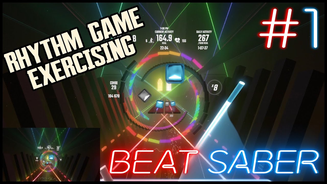 [Beat Saber] Rhythm Games, VR, and flashy lights! Exercising to anime ...