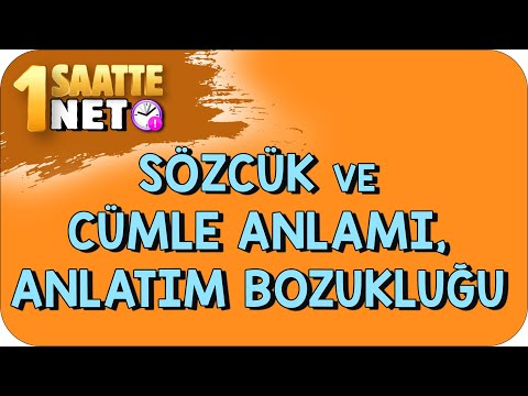 TYT Türkçe Sözcük & Cümle Anlamı | Anlatım Bozukluğu | TAKTİKLERLERİYLE #kamp2023