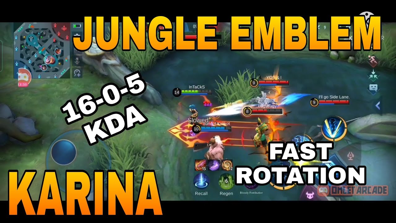 KARINA JUNGLE EMBLEM | FAST ROTATION | TANK BUILD 💪💪