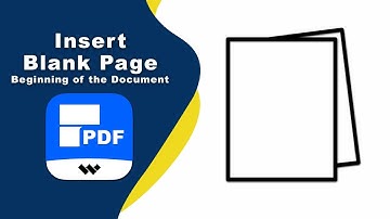How to put a blank page beginning of the document in Wondershare PDFelement