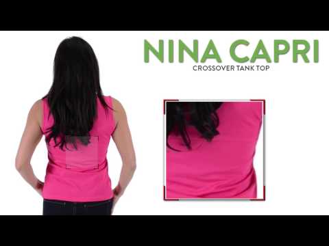 Nina Capri Crossover Tank Top (For Women)