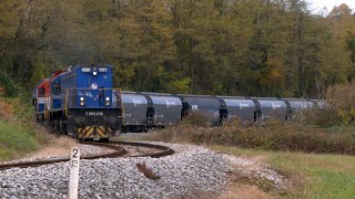 Autumn train-chasing in Croatian Zagorje