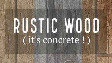 Rustic Wood - Decorative Concrete Flooring