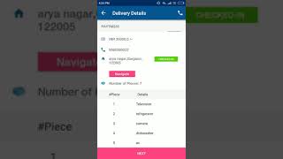 Driver app flow Shipsy screenshot 2