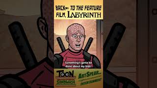 Deadpool goes BTTF - TOON SANDWICH #funny #crossover #deadpool #marvel #backtothefuture #animation