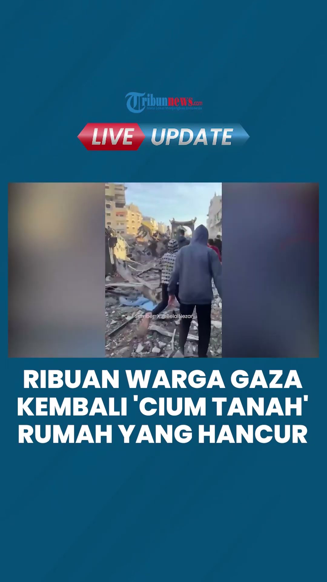 Warga Gaza 'Cium Tanah', Kembali ke Rumah yang Hancur seusai Gencatan Dimulai: Susuri Jalan Berpasir