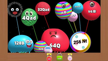 BLOB MERGE 3D ( jelly 2048) 🆚 help me tricky puzzle 2048 Gameplay part 29