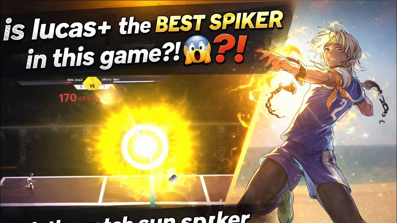 170 KM/H SUN SPIKE⁉️🌟 LucaS++++ ASMR Spiker Gameplay😱🌟