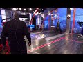 Candace Parker cracks up while Shaq is shooting threes
