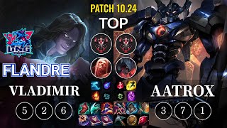 LNG Flandre Vladimir vs Aatrox Top - KR Patch 10.24