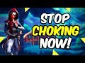 How To Stop Choking In Fortnite! How To Get Better At Fortnite!