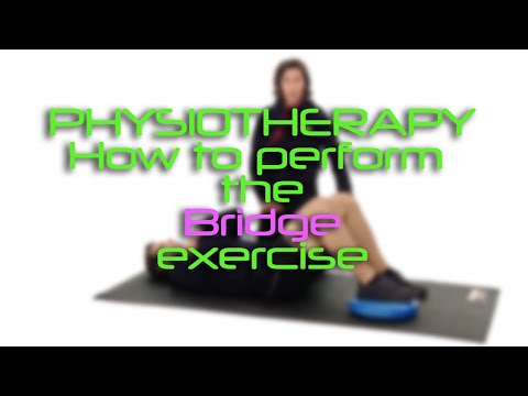 Physiotherapy - How to perform the Bridge Exercise @VividPhotoVisual