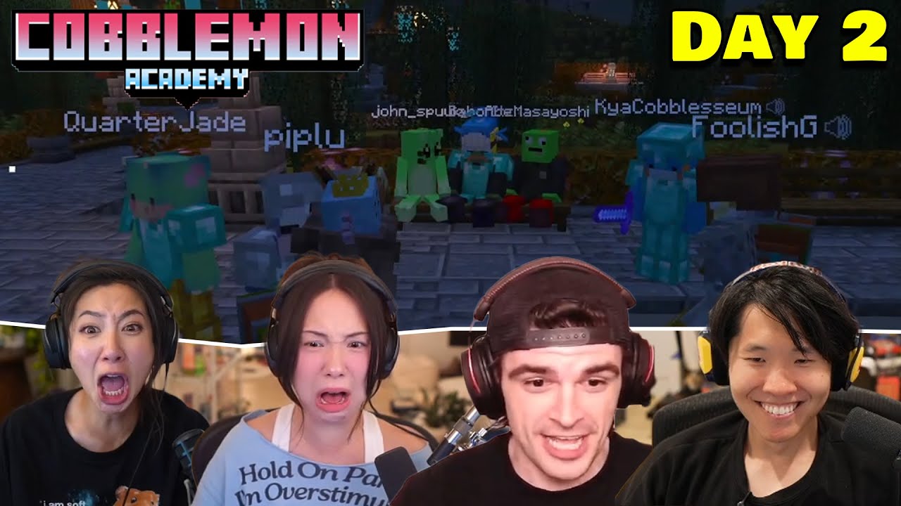 Best of Abe's Cobblemon Academy Day 2 ft. Toast, Fuslie, Sykkuno, QuarterJade, Foolish & more