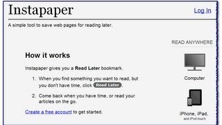 Instapaper: Offline Web Pages for Tablets, Smartphones
