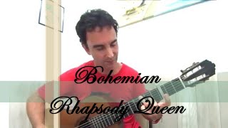 Bohemian Rhapsody Queen versión Live Aid on classical guitar fingerstyle