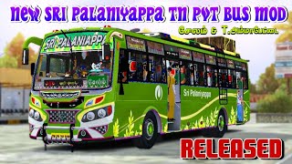 🎀😍 SRI PALANIAPPA NEW 💥 BS6 TN PRIVATE BUS LIVERY RELEASE FULL HD 😍🎀#bussimulatorindonesia  #livery  screenshot 2