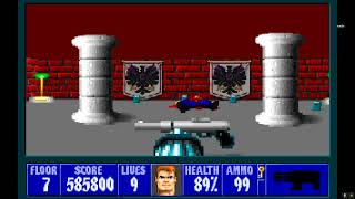 wolfenstein 3d #100+# walkthrough #E4F7#