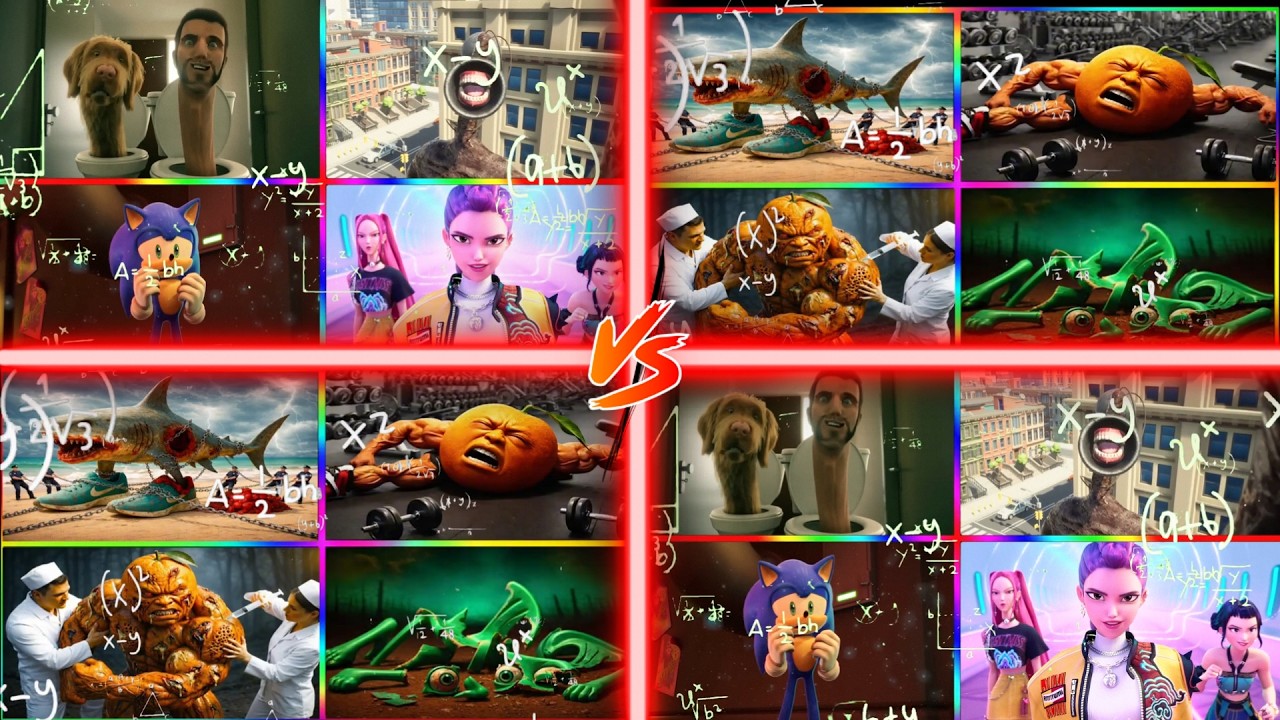 Skibidi Toilet🆚PEPPA PIG.EXE 🆚Siren Head 🆚Kpop demon hunter 🆚Brainrots but All BROKEN - Music Video