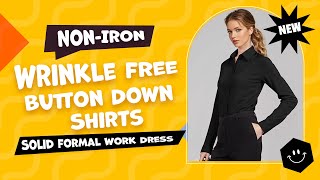 Super Soft Wrinkle Free Button Down Shirt for Women screenshot 5