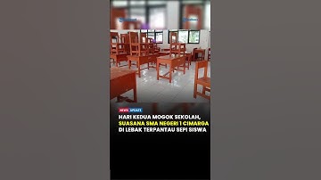 Hari Kedua Mogok Sekolah, Suasana SMA Negeri 1 Cimarga di Lebak Terpantau Sepi Siswa
