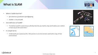 Cadence Gives an Introduction to Visual Simultaneous Localization and Mapping (VSLAM) (Preview)