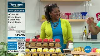 Cretia Cakes 6pack Mini Lemon Bundt Cakes with Glaze