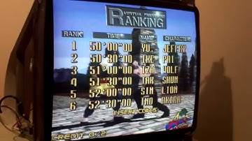 Virtua Fighter 2 on Nanao Arcade Monitor, Sega M2 Emulator