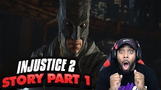 Let's Play INJUSTICE 2 Part 1 - Krypton (Story Mode) Batman vs Superman Fight | iPodKingCarter