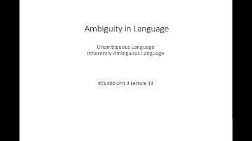 3.13 Ambiguity in Language