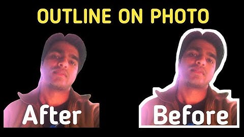 How to give outline on your photo with the help of mobile|| #pixllab || #pixllabeditting #editing