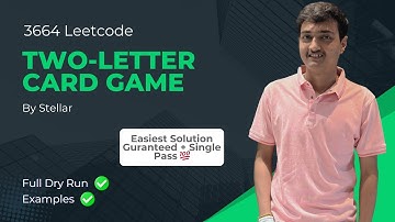 3664. Two-Letter Card Game | Leetcode Weekly Contest 164