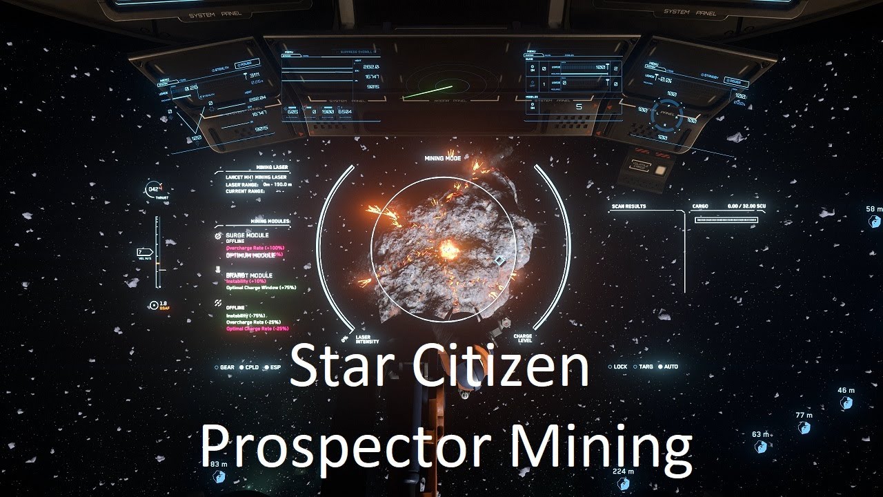 Star Citizen Prospector Mining Quantanium 3.16.1 - YouTube