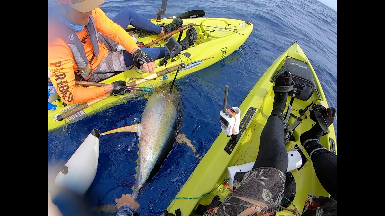 extreme kayak fishing Maui YouTube