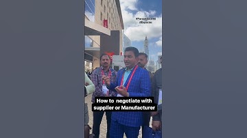 How to negotiate with manufactures or suppliers in Export Import Business by Mr. Paresh Solanki